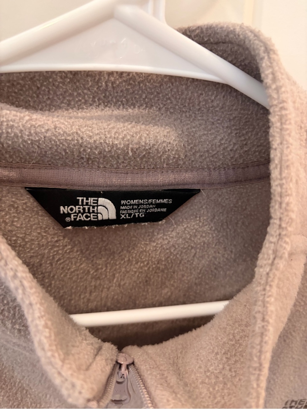 The North Face TKA 100 Glacier 1/4 Zip Fleece - Light Brown - XL - Picture 2 of 3